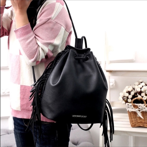 victoria secret fringe backpack